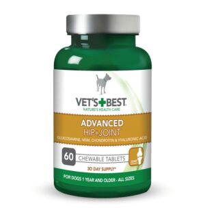 Vet's Best Advanced Hip & Joint, žvečljive tablete za pse