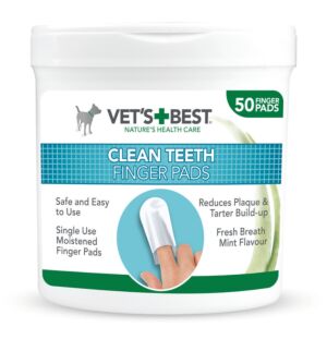 Vet's Best Clean Teeth, naprstniki za čiščenje zobovja